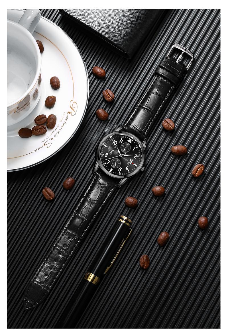 Product Introduction of Sunlifex Jam Tangan Pria Original Anti Air Kuarsa Tali Kulit Jam Tangan Cowok  Watches  SL7004 19