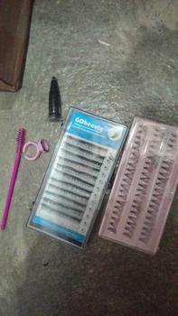 Product Review of PAKET EYELASH EXTENSION - russiann 5 IN 1 lem 0.5 ml bonus knotfree 60 point from L**y 0