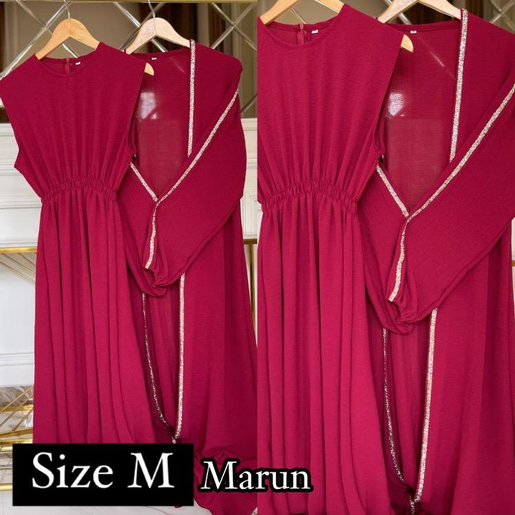 Abaya TEBUS MURAH mulai dari HARGA 100 sampai 150 Ribuan Aja Gamis Wanita Muslim Dress Maxi Arab Hitam 5