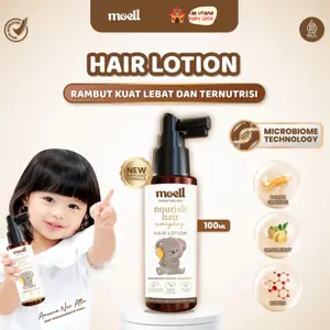[SIAP KIRIM] Moell Nourish Hair Lotion  100ml / Penumbuh rambut bayi anak
