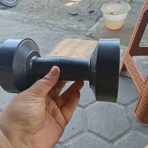 Barbel Kosongan 1-7 Kg cover saja bahan PVC Kuat, Tebal Free Penutup dan kardus packaging