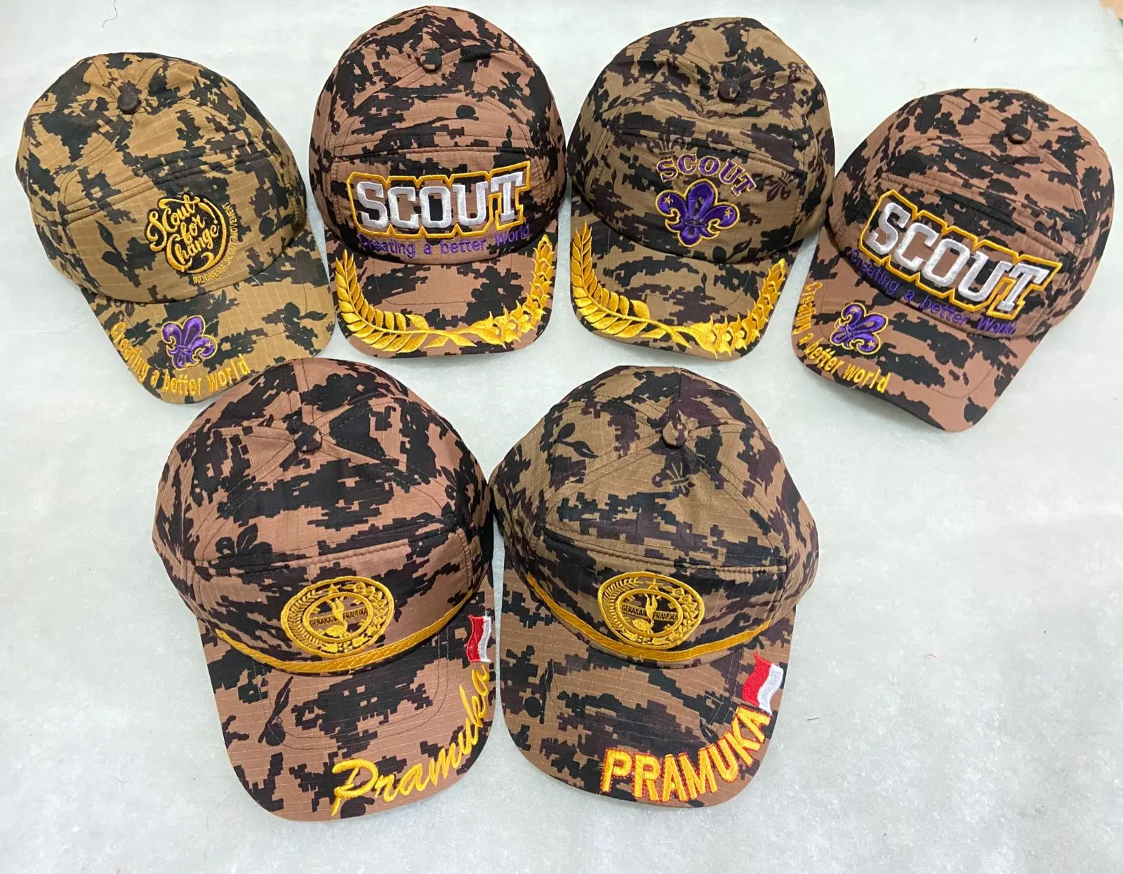 Topi Loreng Ripstok Perlengkapan Pramuka