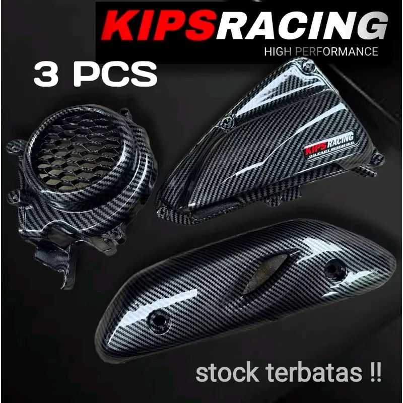 PAKET CARBON SCOOPY NEW 3 PCS 2021-2024 / Paket carbon scoopy new tahun 2021-2023 carbon scoopy new Motor Motorcycle