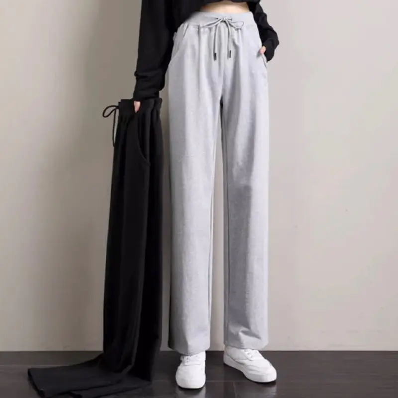 Celana Training Pria / Wanita Dewasa Panjang Unisex Kain Cepat Kering Pants Dingin Sweatpants Trening Training Jogging 2