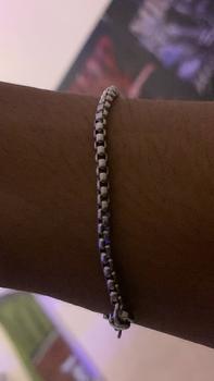 Product Review of READY GELANG TANGAN RANTAI KECIL TITANIUM MODEL ROLO ANTI KARAT SILVER Bracelets from r**️ 0