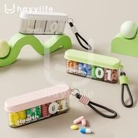 Gambar HAYYLIFE 4 Sekat Kotak Box Tempat Penyimpanan Obat + Gantungan Travel Kotak Penyimpanan Pill Box Medicine Box HL-AGB403 - Pink dari hayylife Kab. Tangerang 4 Tokopedia