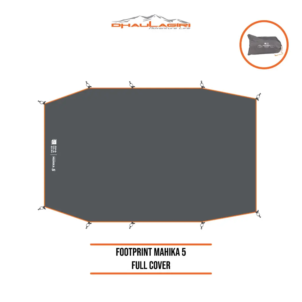 Dhaulagiri - Footprint Mahika 5 Full Cover / Alas Tenda Camping Outdoor Kursi