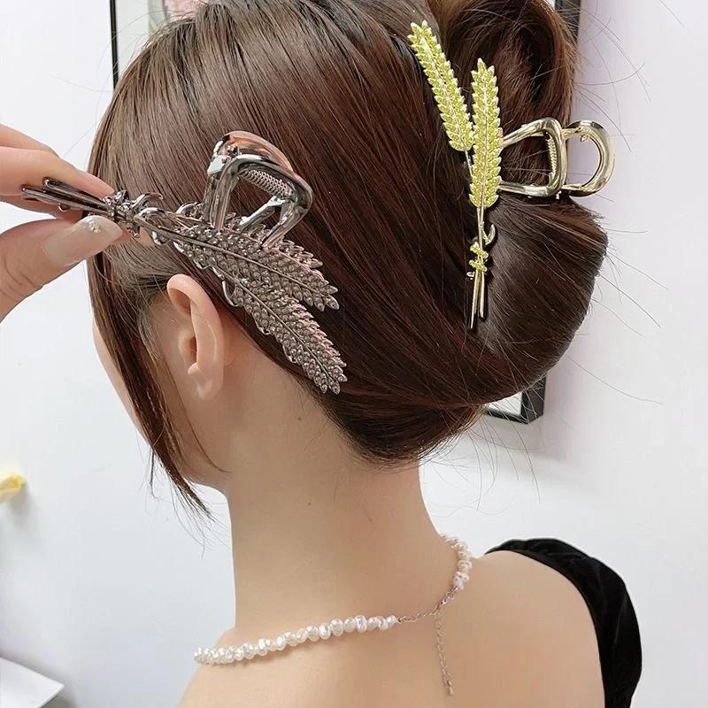 Product Introduction of Kẹp Tai Lúa Mì VANNO, Thiết Kế Cao Cấp Thanh Lịch, Kẹp Tóc Cô Gái Cao Cấp, Thích Hợp Để Đồ Trang Trí Ngày Lễ, Kẹp Cá Mập, Làm Đẹp, Phụ Kiện Tóc, [Thanh Toán Khi Nhận Hàng] 7