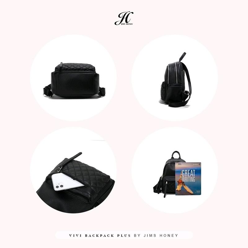 JimsHoney Tas Ransel Sekolah Kerja Kulit Wanita VIVI BACKPACK PLUS 8