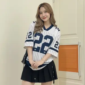 BW 22 Kaos Jersey Oversize Retro Boxy Shirt kekinian