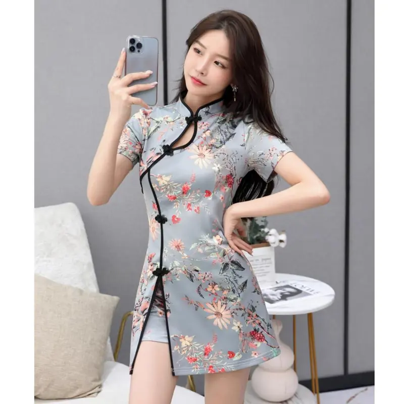 CNY Cheongsam 2 pcs Set Wanita Premium TM 0530 4