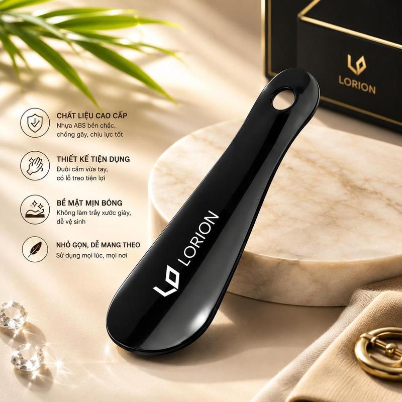 Đón Gót Giày LORION Nhựa ABS Cao Cấp, Dụng Cụ Hỗ Trợ Xỏ Giày Có Thể Móc Vào Chìa Khóa Tiện Lợi