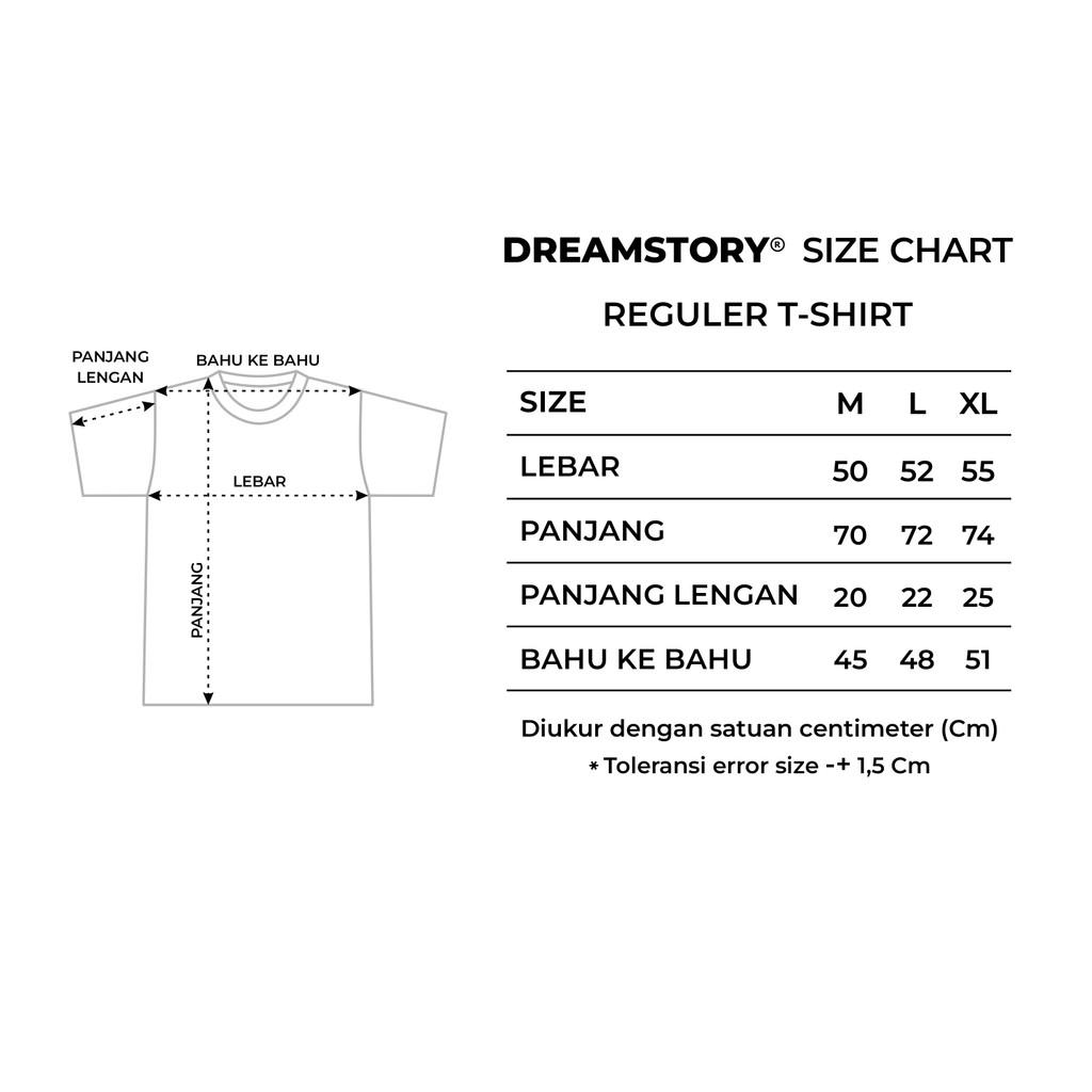 TEBUS MURAH BELI 1 DAPAT 2 TERBATAS T-SHIRT  DREAMSTORY COTTON Combed 24s HIGH QUALITY LEMBUT COMFY