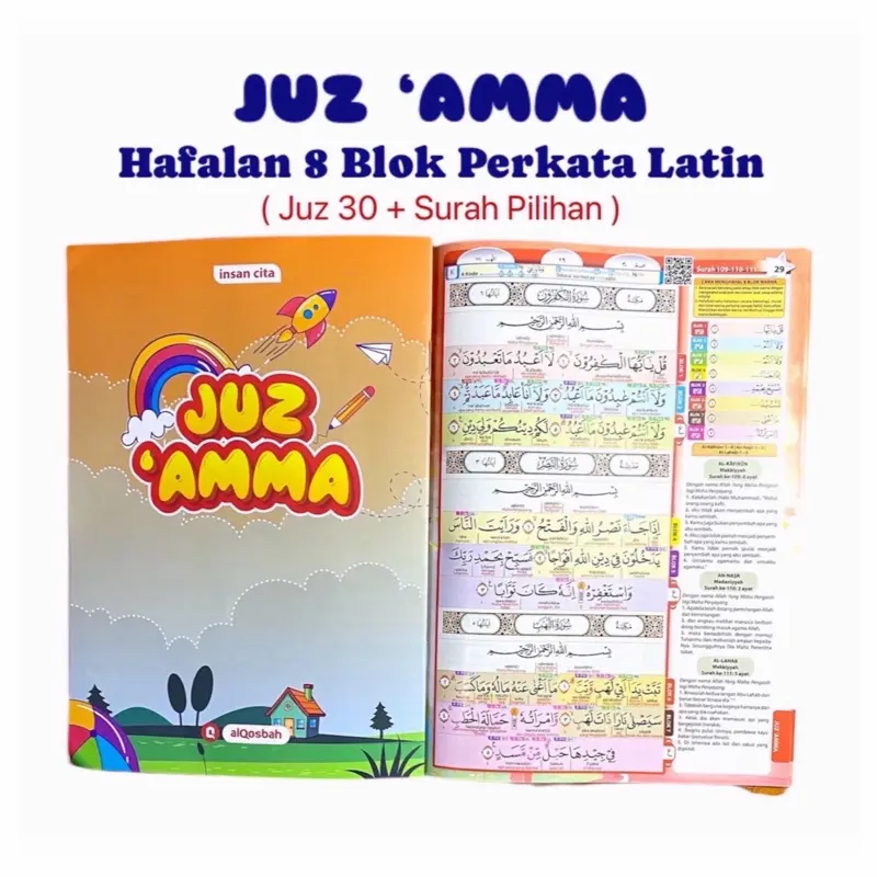 Juz Amma Hafalan Juz ke 30 Dilengkapi Terjemah Perkata Latin Alqosbah Quran