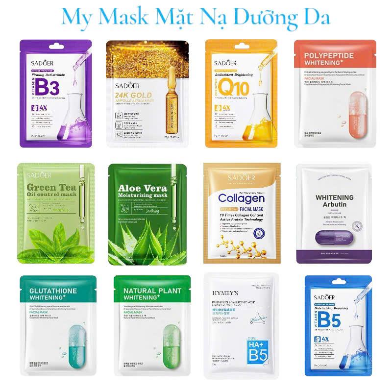 Combo 40 (Tặng 10) Mặt Nạ Dưỡng Da,Cấp Âm Dưỡng Trắng,Chăm Sóc Da Mặt Hàng Ngày Cosmetics Skincare