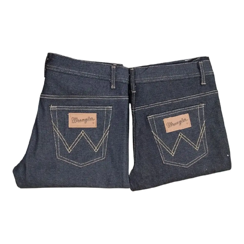 Celana Jeans Pria standar nonstrit Panjang Denim Dewasa Tebal Garmen Hitam Nyaman