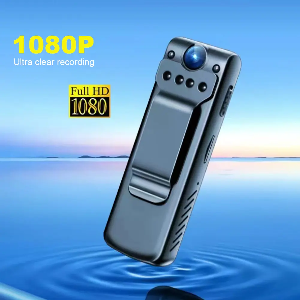 Mini Camera Night Vision Portable Law Enforcement Recorder 1080P HD Mini Body Worn Camera Loop Recording 800mAh Support TF 128GB