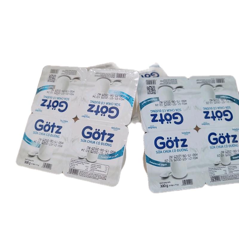 Götz Sữa Chua Có Đường 75g×48 Hộp, Sản Phẩm Götz, Hộp 75 Gram, Gói 48 Hộp