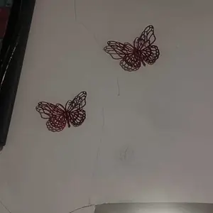 Hiasan Kupu Kupu 3D isi 12 / Hiasan Kupu Kupu Hologram / 3D Butterfly Decoration / Kupu Kupu Metalik