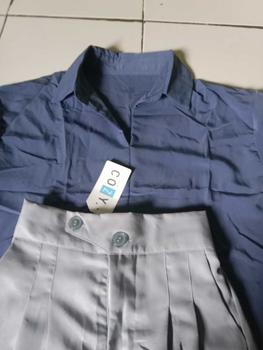 Product Review of SIVALI Minji Shirt | Basic Loose Office Shirt - Kemeja Wanita Kantor Atasan Baju Anti Kusut Panjang Tebal Polyester Silk Formal Oversize Formal Oversize Kerja Hitam Casual from p**a 0