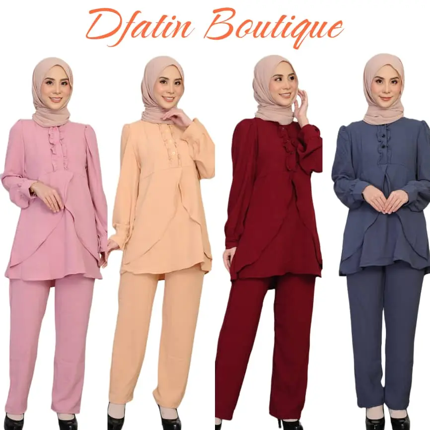 New Disty Fashion Suit Set Cey Ironless Muslimah Fashion 2025 - Clothing