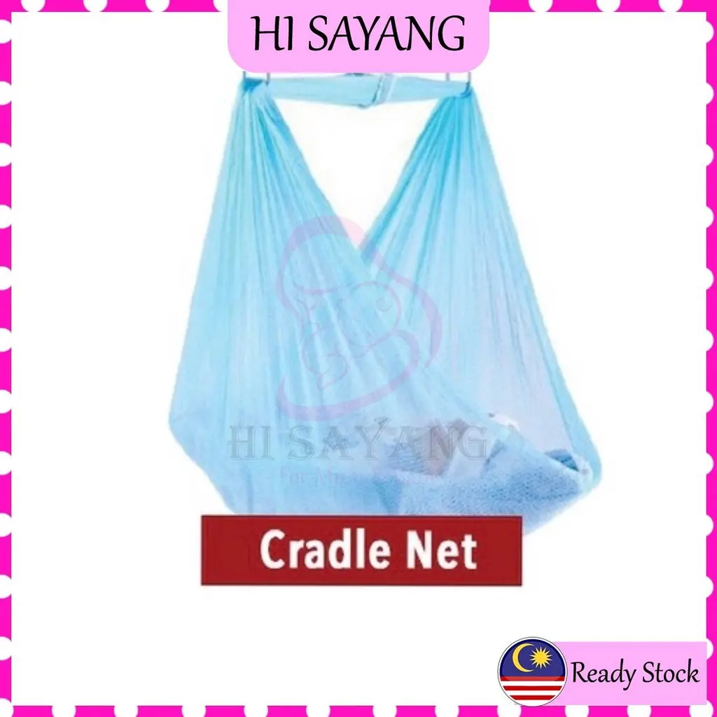 HISAYANG Cradle Net Buaian Bayi Sarung Buai Baby Spring Cot Net Sarong Tidur Baby Kain Buaian Bayi Sarong Kain Buai Baby