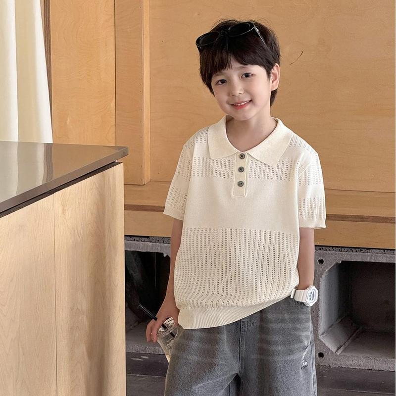 (FORM VỪA) ÁO THUN LƯỚI MỀM CÓ CỔ MÀU BE NHẠT HOẠT TIẾT CHỮ DỄ THƯƠNG CHẤT DỄ CHỊU MẶC HÈ CHO BÉ TRAI VÀ BÉ GÁI