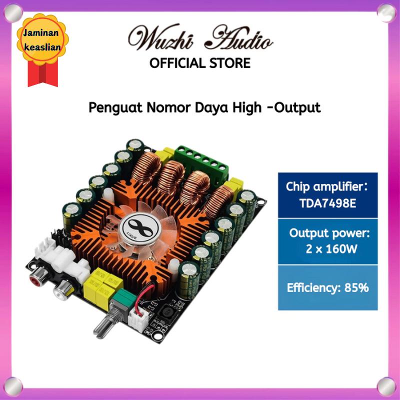 Wuzhi Audio | TDA7498E daya tinggi digital power amplifier papan 2.0HIFI stereo daya tinggi 160W * 2 dukungan BTL220W zk