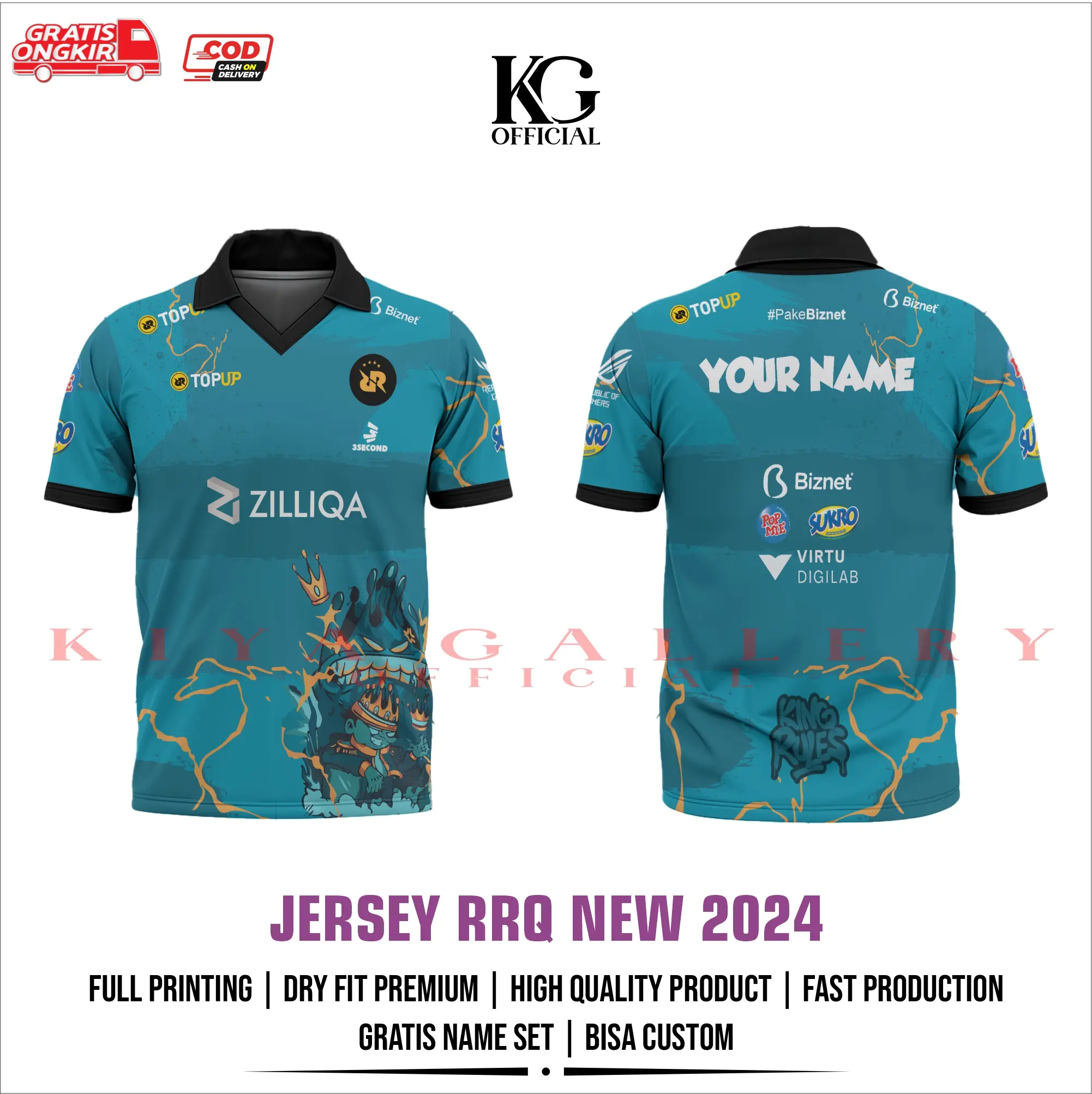 JERSEY BAJU GAMING RRQ 2024 TERBARU GRATIS PASANG NAMA