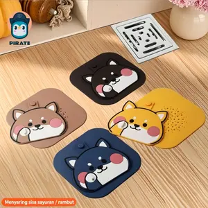 Penutup Lubang Pembuangan Air Silikon Anti Bau, Anti Kecoa Estetik Multifungsi untuk Kamar Mandi