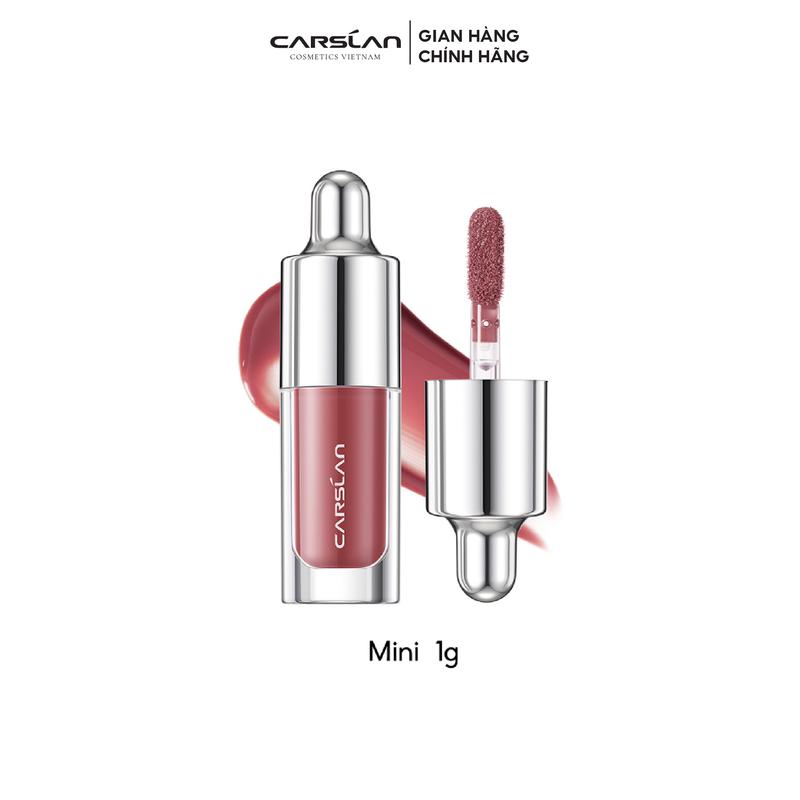  CARSLAN SET 2 Son tint dưỡng ẩm CARSLAN son mini carslan làm sáng nếp nhăn 1g  màu  đỏ  cam màu hồng đào 