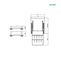 Gambar Laci Dalam Aluminium Nuomi – ENCANTO Inner Drawer Box 600mm (Champagne Gold / High Class Grey) - Champagne Gold, 600mm dari Nuomi Indonesia Kota Bandung 5 Tokopedia