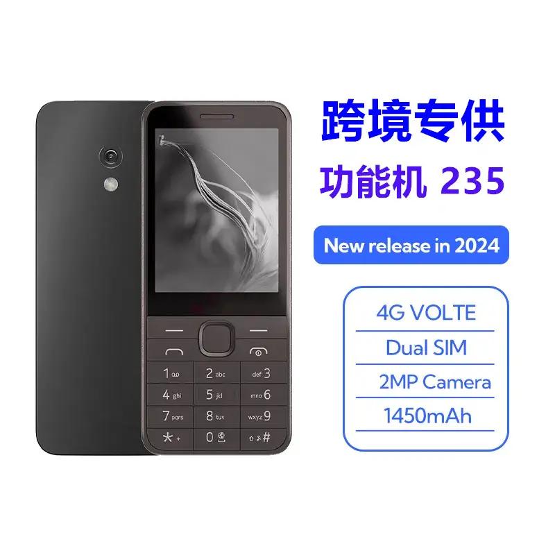 Điện thoại di động nút lớn mẫu 235, hỗ trợ 2G, hai SIM, đã được giải khóa, có loa âm thanh lớn và pin bền lâu. Phù hợp cho người cao tuổi, học sinh và trẻ em, dễ sử dụng.