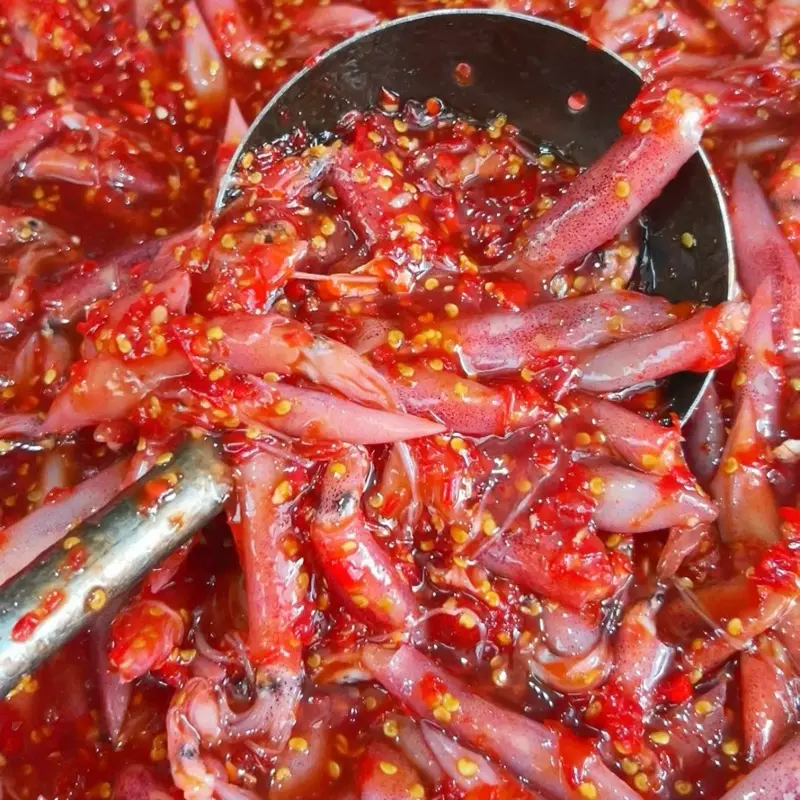 2 hu Mắm mực pha sẵn, mắm mực nhà sao không đen , tỷ lệ 7 mặn/3 ngọt