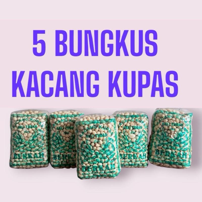5 bungkus Kacang Kupas Asli Tuban 250g x 5 Bungkus - Total Berat 1,250g - Goreng, Food, Mete, Kering, Snack, Cemilan Bawang Makanan Camilan Mede 1