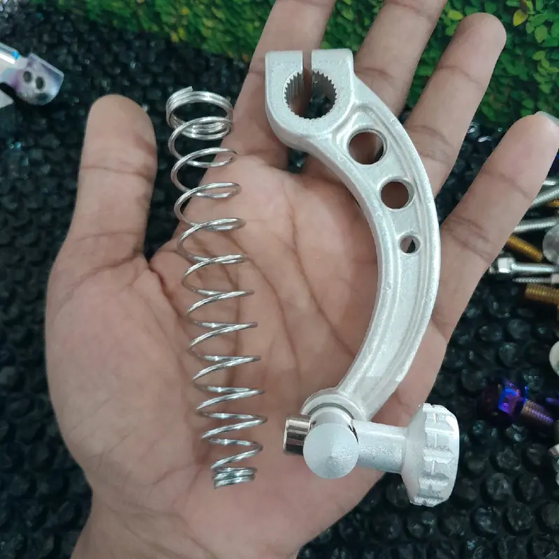 paket chrome honda matic engkol, step, paha rem honda yamaha matic mio sporty/smile beat scoopy genio vario Motorcycle Kendaraan 8
