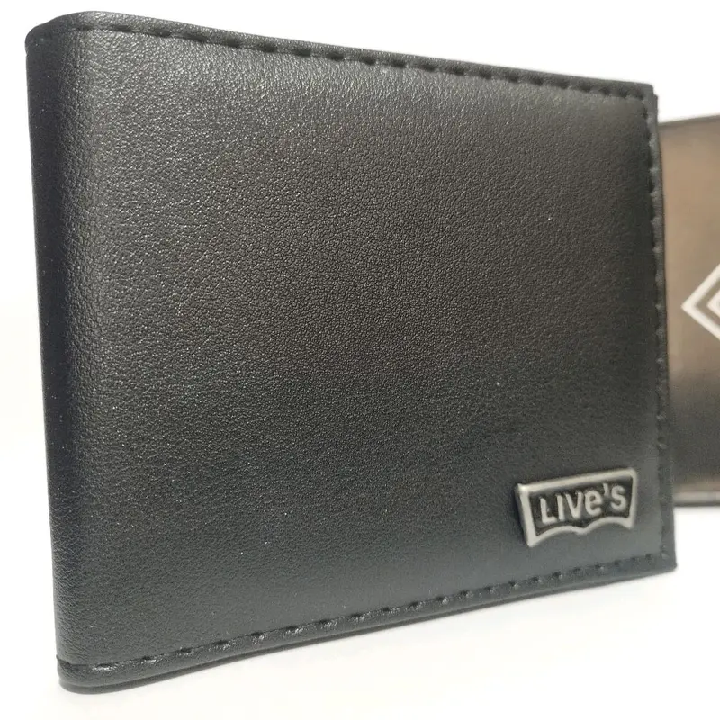 Dompet murah Dompet pria Dompet Promo dompet Kulit Kartu Bisa cod Hitam 3