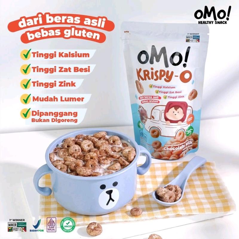 OMO! Krispy - O  15gr - Snack 8 bulan+| Dari beras Asli | cemilan sehat 4