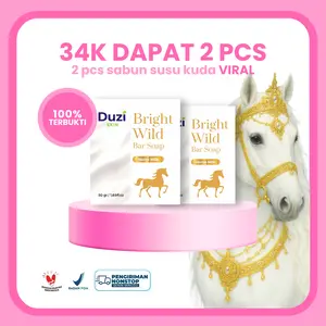 Duzi Skin - Sabun Susu Kuda - Bright Wild Bar Soap Horse Milk 2 PCS