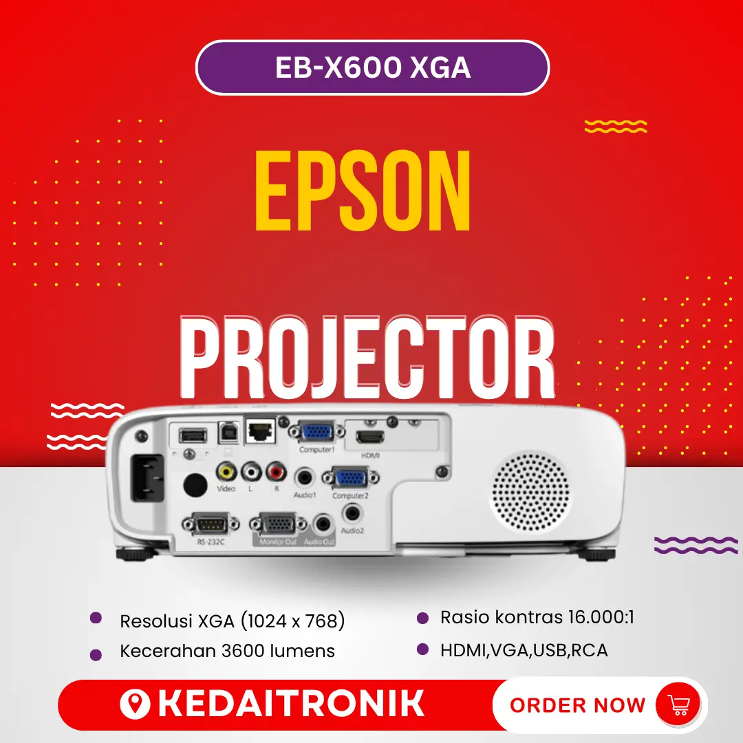 Epson EB-X600 XGA 3LCD TKDN Certified Projector Original EPSON