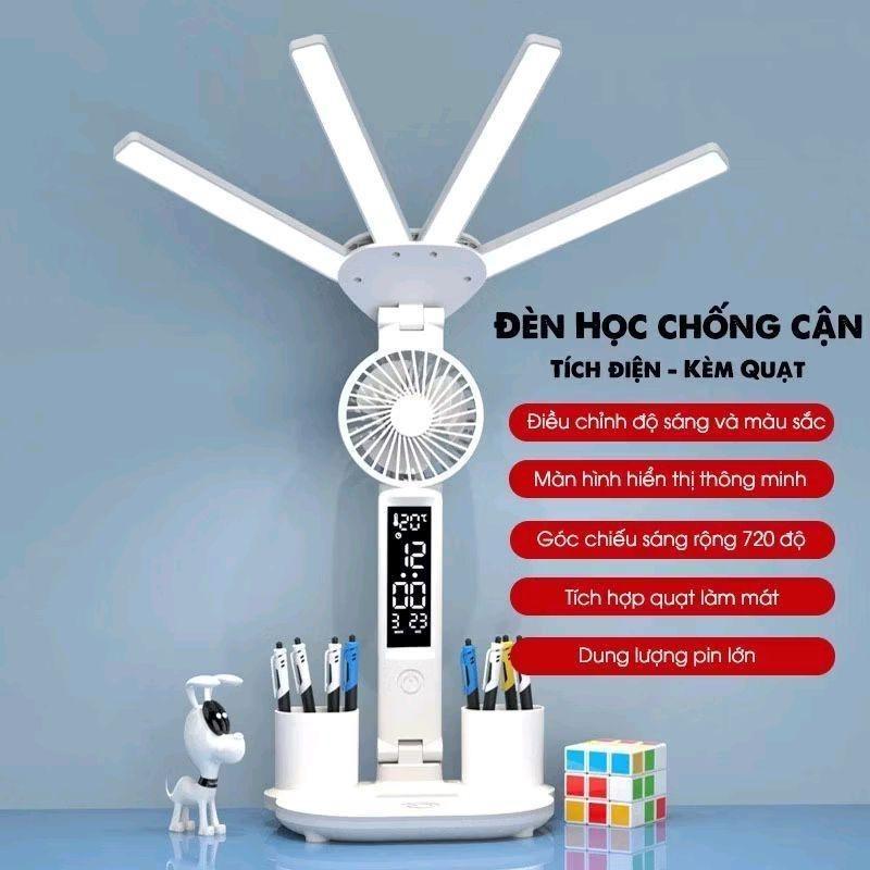  đèn led tích điện chống cận cho bé cảm ứng,đồng hồ quoạt mát 