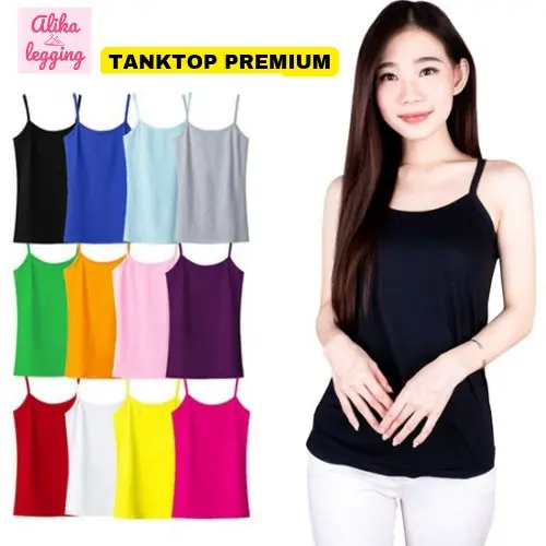 SINGLET WANITA PREMIUM / TANKTOP TALI KECIL / TANKTOP / DALAMAN WANITA Crop