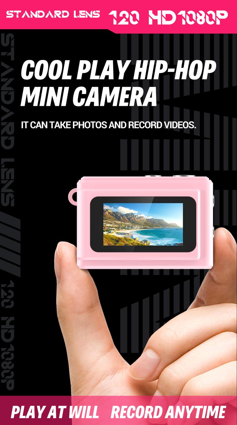 Product Introduction of Máy ảnh Móc chìa khóa màu hồng, Máy ảnh mini, Pixel Nhỏ Máy ảnh kỹ thuật số nhỏ Cổ Điển với đèn flash LED, Máy ảnh ngón tay cái du lịch Cầm Tay Thích hợp để ghi lại cuộc sống, Lý Tưởng để đi chơi ngoài trời, Vlog và quay lại xu hướng 2