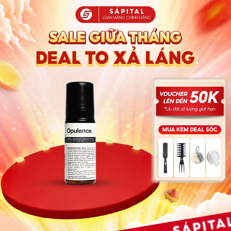Lăn nách khử mùi ngăn mồ hôi thảo dược Opulence - Rusty Lab - Hỗ trợ giảm mùi và thông thoáng cho da - Dưỡng ẩm - Chăm sóc da