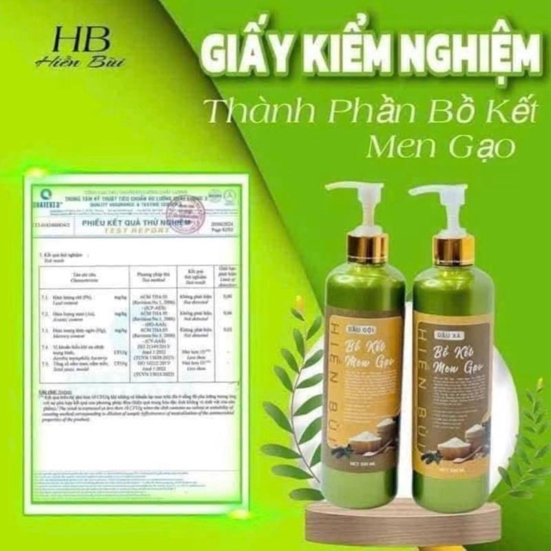Dầu gội Bồ kết Men gạo 500ml 2