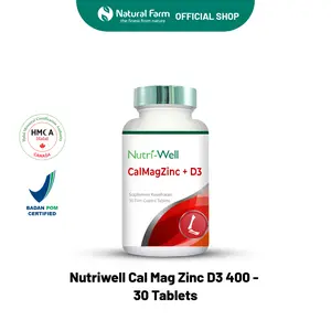 Nutriwell Cal Mag Zinc + D3 400 IU (30)