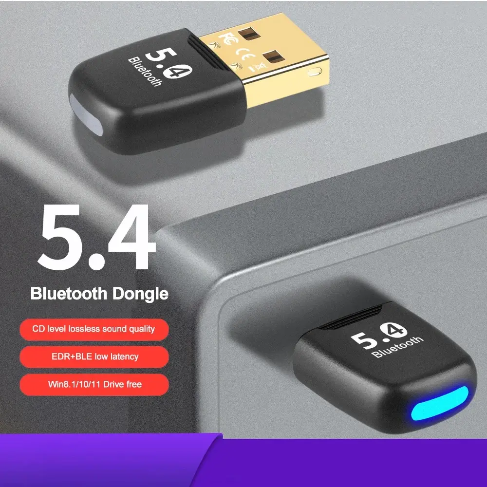 Adapter Bluetooth 5.4 USB Dongle Receiver Transmitter - KB-54
