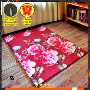 Karpet Busa kuning Lipat Tebal Motif Elegan Premium Ukuran Jumbo/Karpet