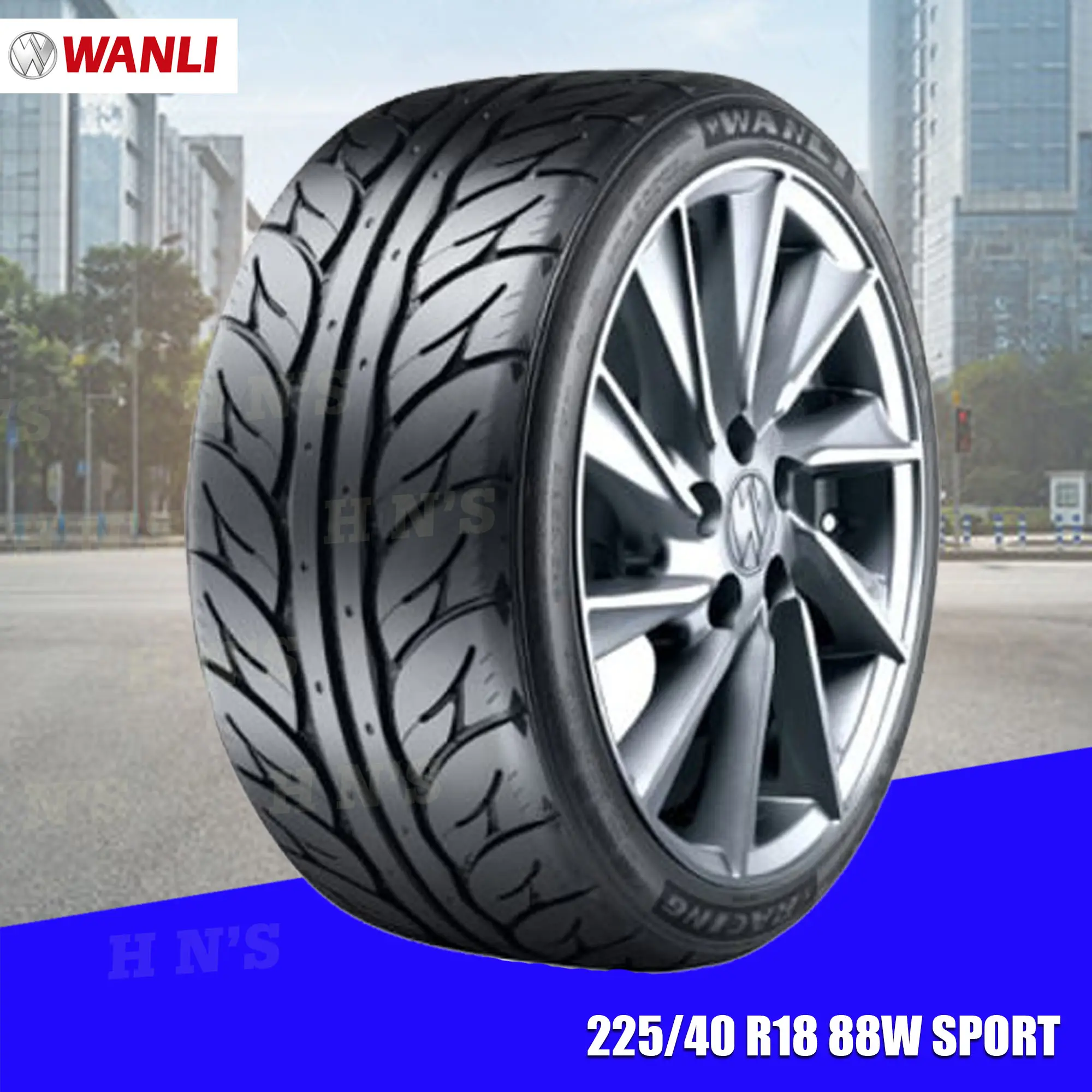 Wanli Sport Racing Race Cars Tires Passenger Car Tires RIM 15 RIM 