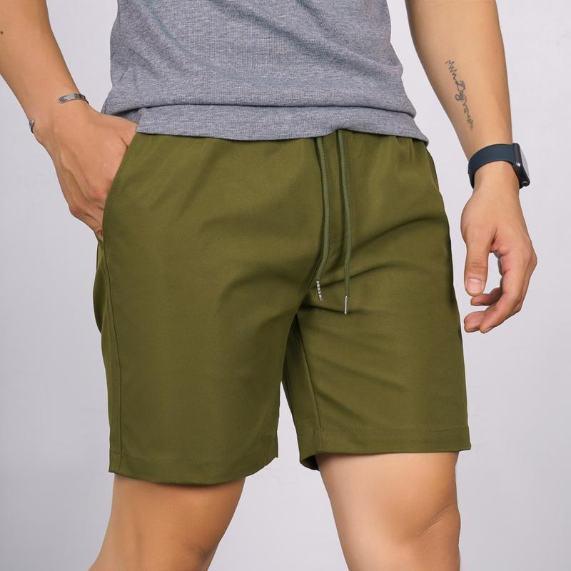 TOP Quần Short Kaki HMM Form Trên Gối Co Giãn Lưng Thun Thoải Mái